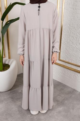 3 KATLI ÇOCUK FERACE Bej - 4002 - Kadeem Giyim (1)