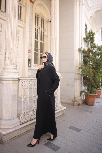 Anne Taşlı Nakışlı Siyah - 9005 - 5