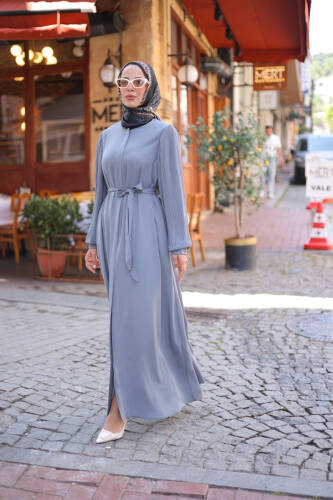 Aslım Abaya Gri - 9034 