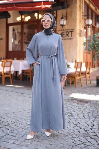 Aslım Abaya Gri - 9034 - 2