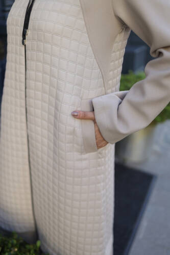 Asmin Kapitone Süet Kap Bej– 422539 - 5