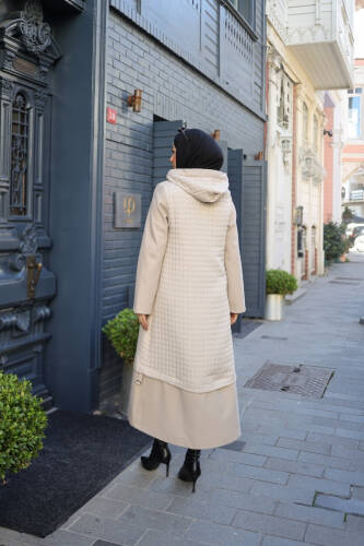 Asmin Kapitone Süet Kap Bej– 422539 - 6