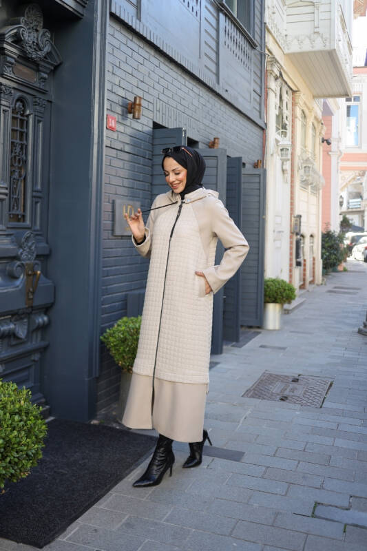 Asmin Kapitone Süet Kap Bej– 422539 - 8