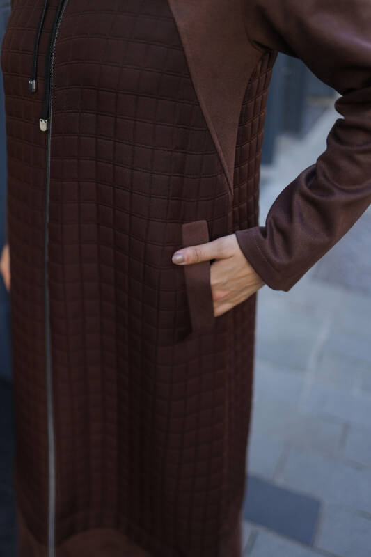 Asmin Kapitone Süet Kap Kahverengi – 422539 - 3