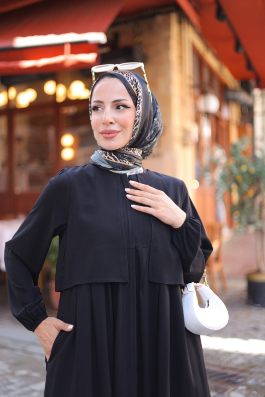 Belen Ferace Siyah - 9045 - 3