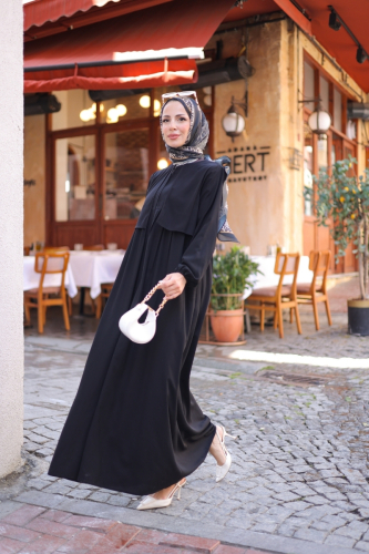 Belen Ferace Siyah - 9045 - 6
