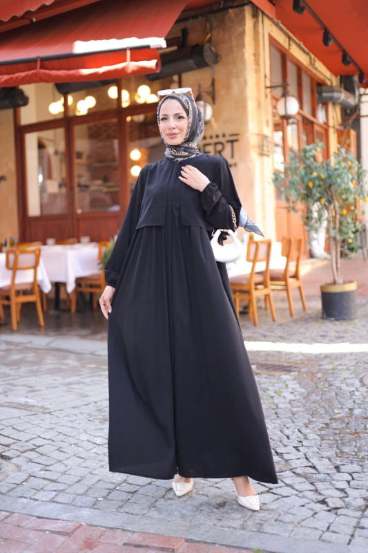 Belen Ferace Siyah - 9045 - 8