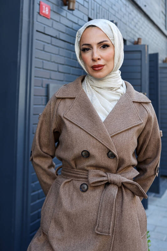 Belis Kaşe Kaban Camel - 5801 - 12