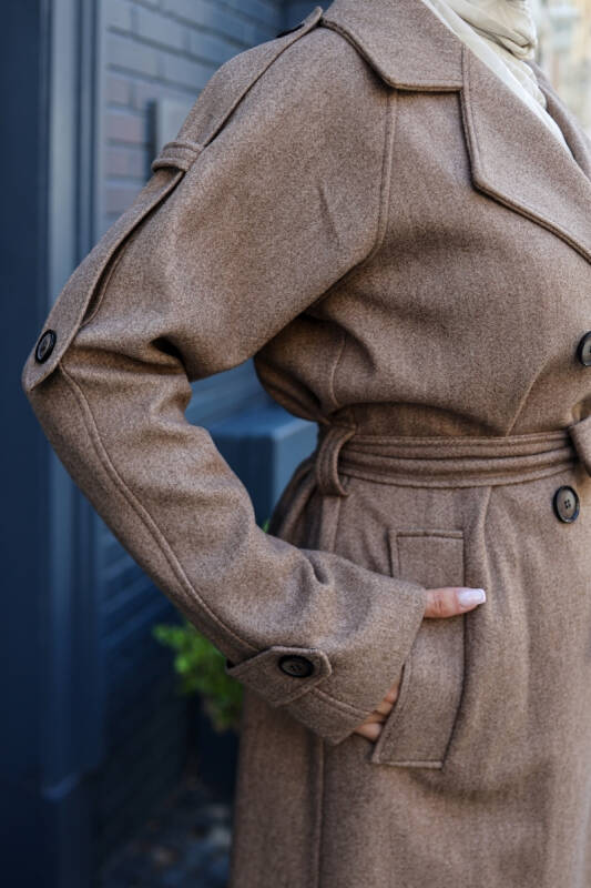 Belis Kaşe Kaban Camel - 5801 - 13
