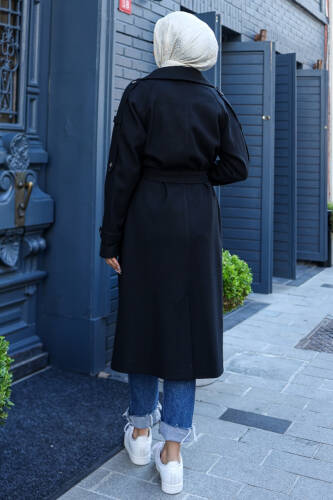 Belis Kaşe Kaban Siyah - 5801 - 17