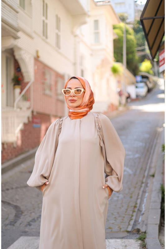 EL-NAZ ABAYA Bej - 1007 - 6