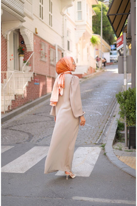 EL-NAZ ABAYA Bej - 1007 - 7