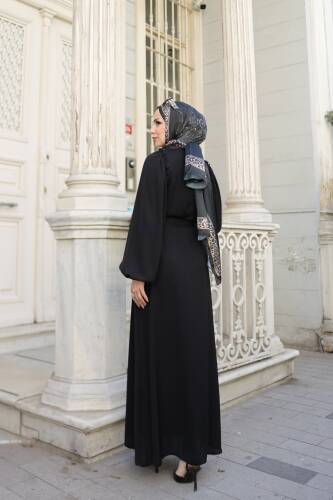 EL-NAZ ABAYA Siyah - 1007 - 9