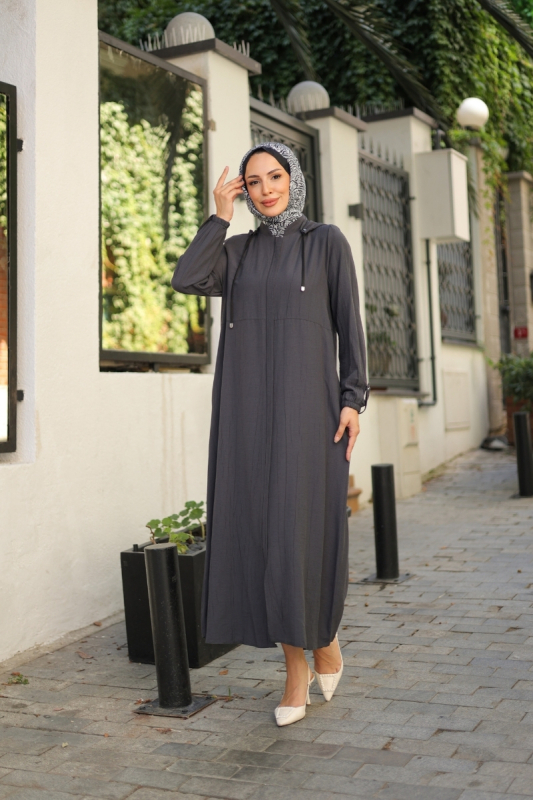 Ela Fermuarlı Kap Füme - 422503 - 4