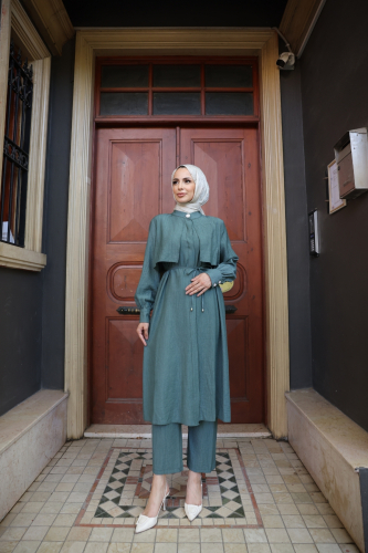 Esma İkili Takım Mint Yeşili - 3013 - Kadeem Giyim