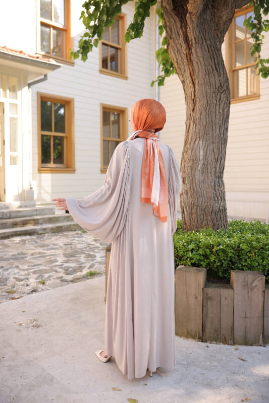 Firuze Elbise Bej- 8008 - 6