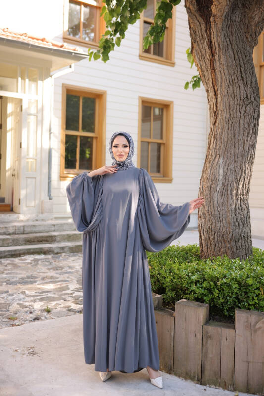 Firuze Elbise Füme - 8008 - 10