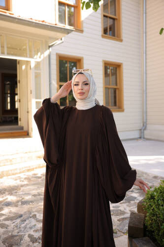 Firuze Elbise Kahverengi - 8008 - 3