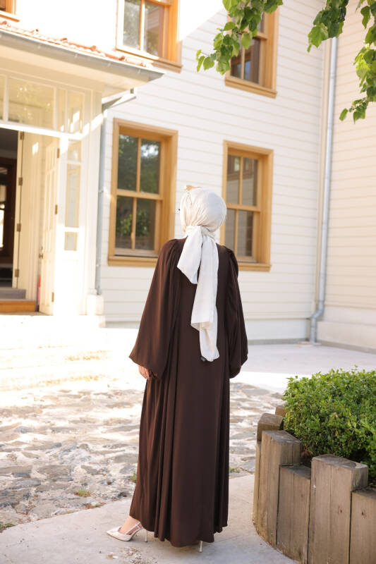Firuze Elbise Kahverengi - 8008 - 6