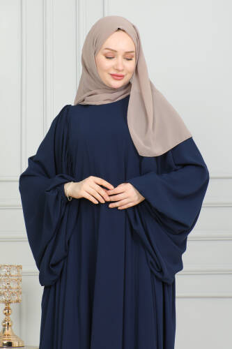 Firuze Elbise Lacivert 8008 - 2