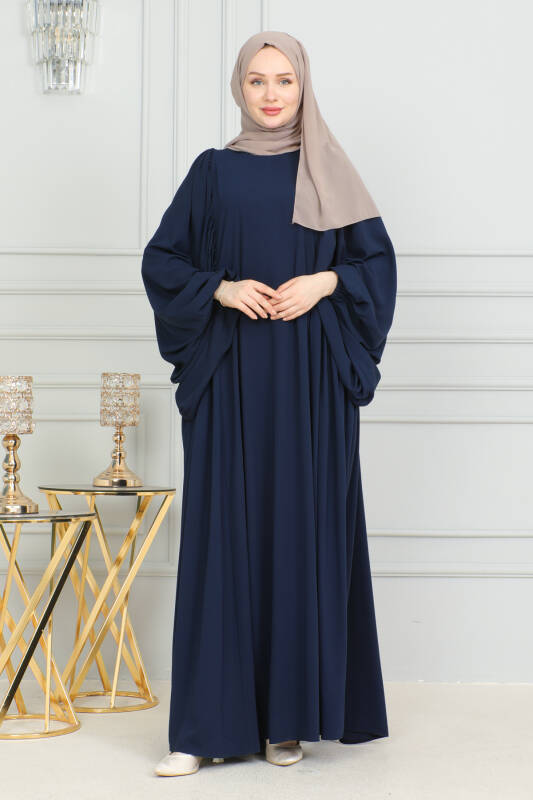 Firuze Elbise Lacivert 8008 - 5