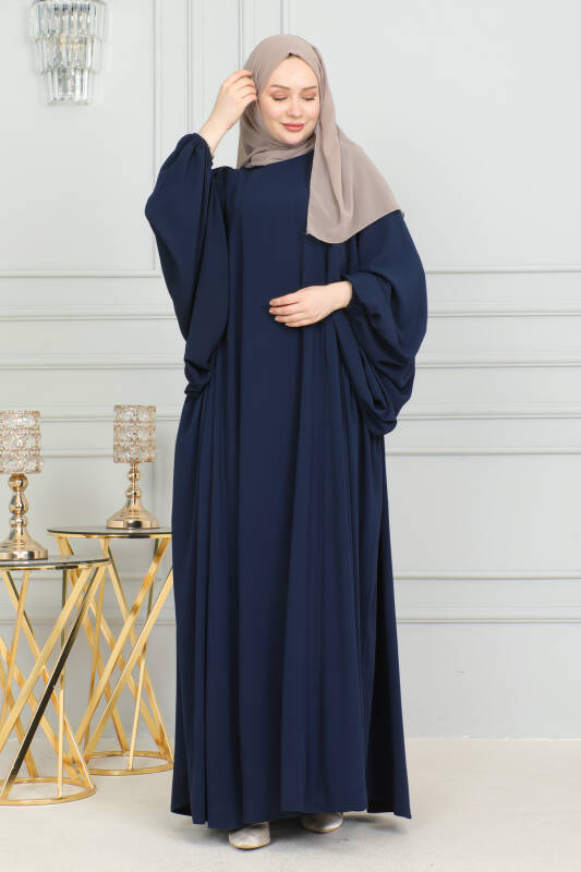 Firuze Elbise Lacivert 8008 - 8
