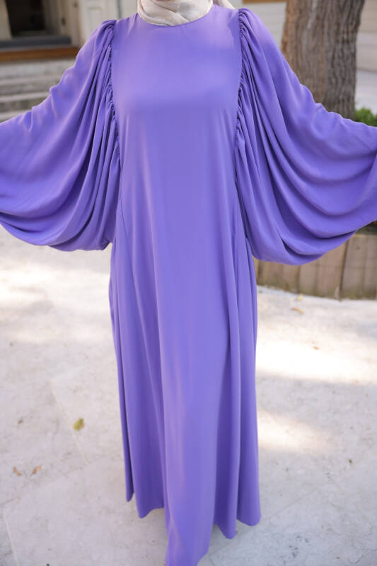 Firuze Elbise Lila - 8008 - 2