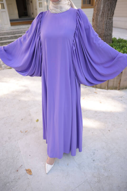 Firuze Elbise Lila - 8008 - 4