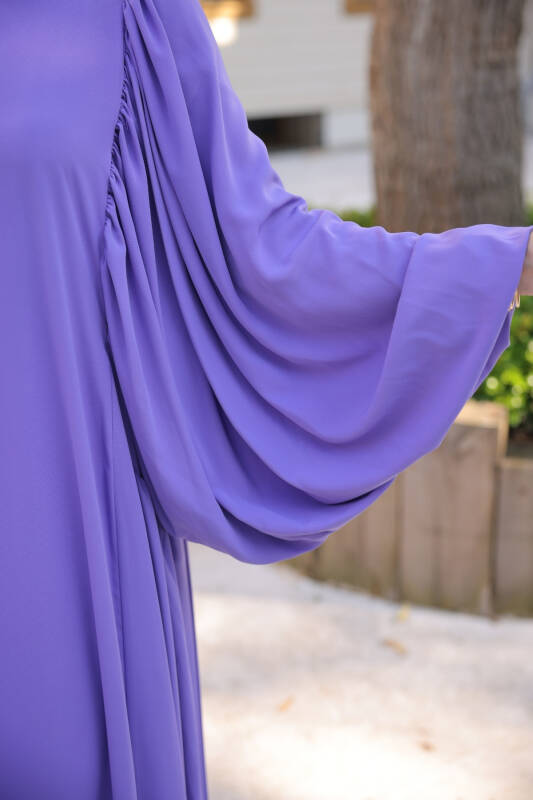 Firuze Elbise Lila - 8008 - 5