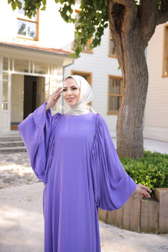 Firuze Elbise Lila - 8008 - 7