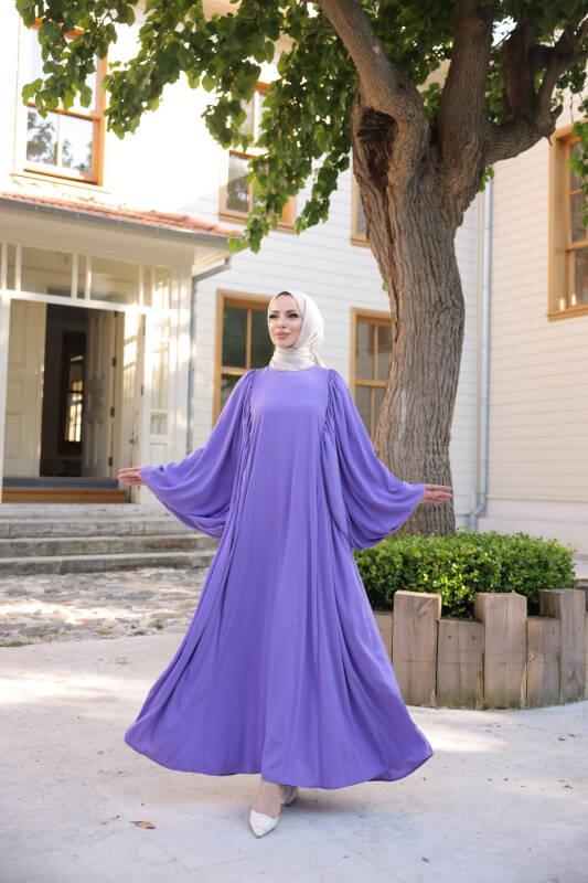 Firuze Elbise Lila - 8008 - 9