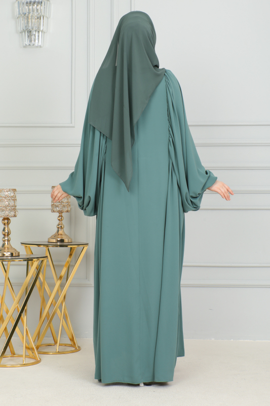 Firuze Elbise Mint Yeşili - 8008 - 10