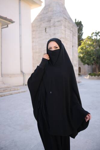 İğneli Gizli Peçeli Çarşaf-ı Şerif Sandy - 5005 - 5