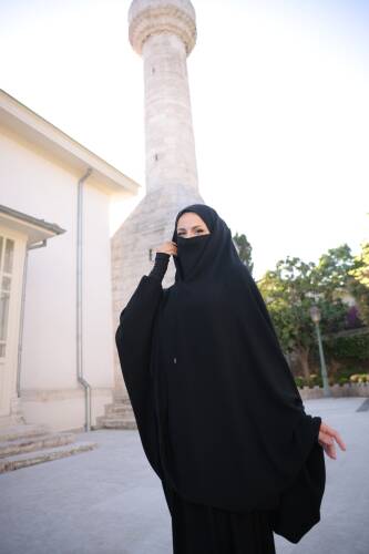 İğneli Gizli Peçeli Çarşaf-ı Şerif Sandy - 5005 - 6