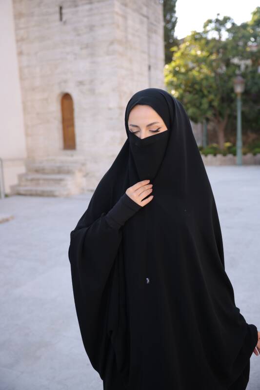 İğneli Gizli Peçeli Çarşaf-ı Şerif Sandy - 5005 - 7