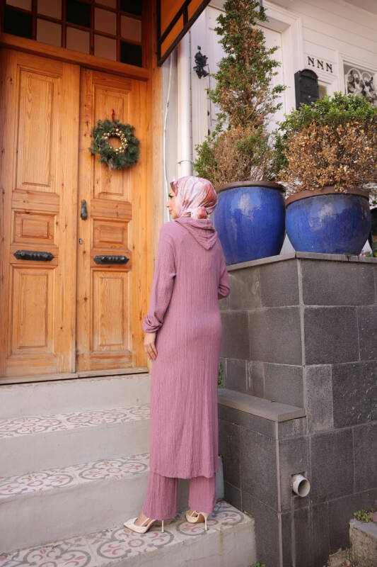 İKİLİ TAKIM (KAPİŞONLU ) & Pembe - 3001 - 7