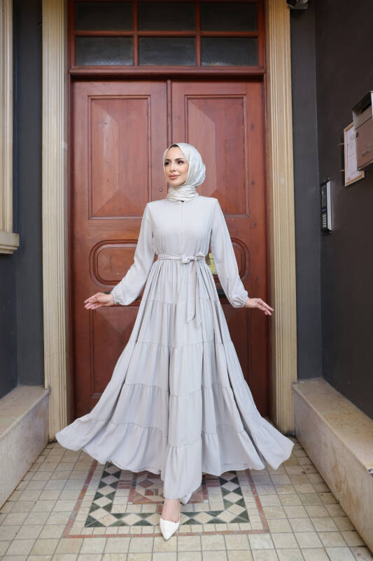 KATREL ELBİSE & Bej - 8005 - 7