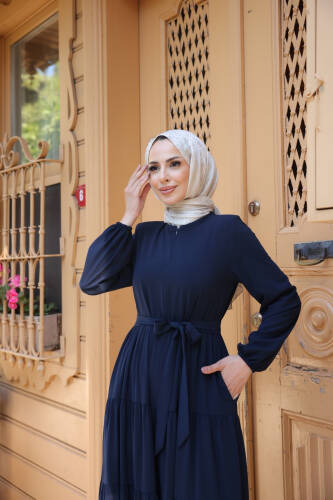 KATREL ELBİSE & Lacivert - 8005 - 2