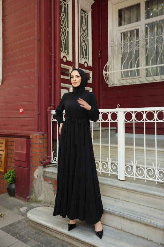 KATREL ELBİSE & Siyah -8005 - 6