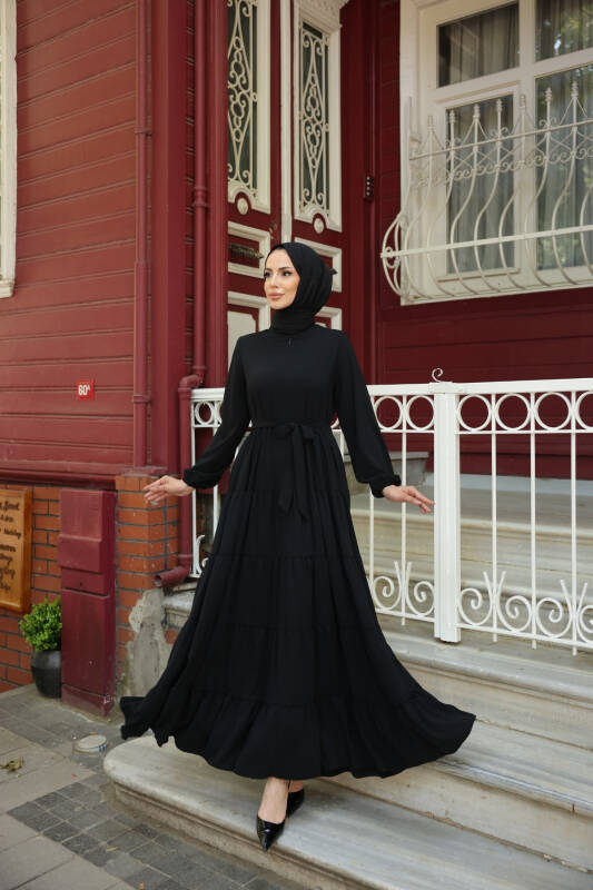 KATREL ELBİSE & Siyah -8005 - 7