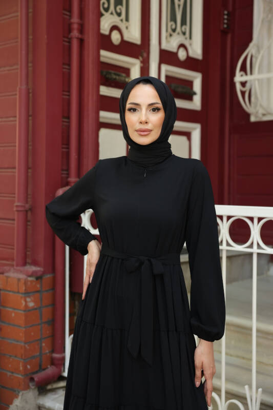 KATREL ELBİSE & Siyah -8005 - 8
