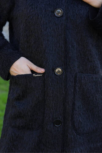 Mavera Fox Kumaş Uzun Tesettür Kaban – 7009 - Kadeem Giyim (1)