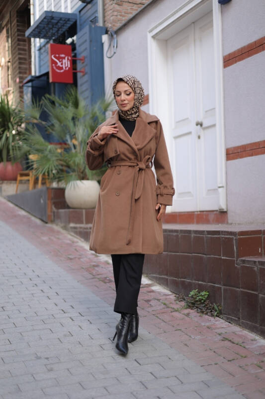 Mevira Moscov Kaşe Kaban Cappuccino - 7004 - 3