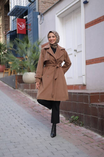 Mevira Moscov Kaşe Kaban Cappuccino - 7004 - 4