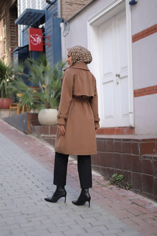 Mevira Moscov Kaşe Kaban Cappuccino - 7004 - 5