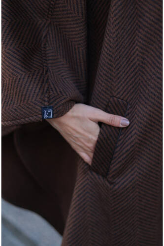 Milena Balıksırtı Kaşe Panço Kahverengi – 2012 - 3