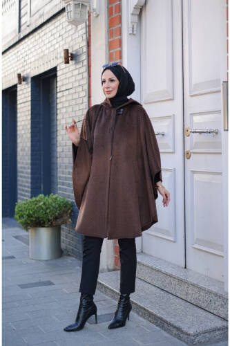 Milena Balıksırtı Kaşe Panço Kahverengi – 2012 - 6