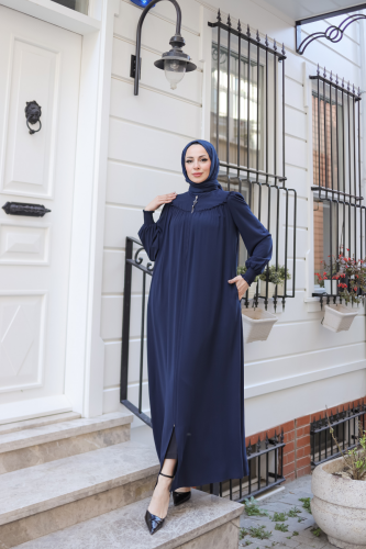 NAZENDE FERACE & Lacivert 9032 - Kadeem Giyim (1)