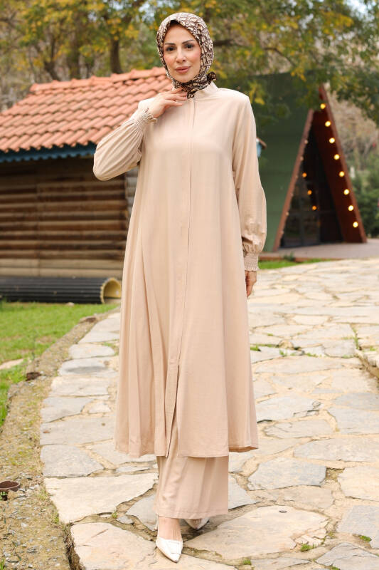 Nessa Hac & Umre Takımı – Viskon Yıldız Kumaş (38–48 Beden) - 1