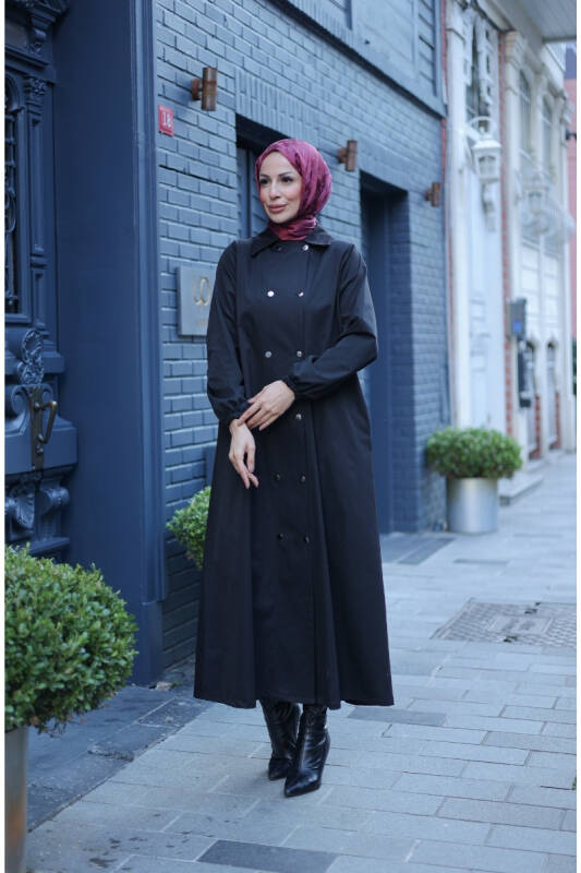 Nevin Gabardin Kap Siyah - 422537 - 2